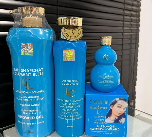 Lait Snapchat Blue Diamond Kojic Milk Set