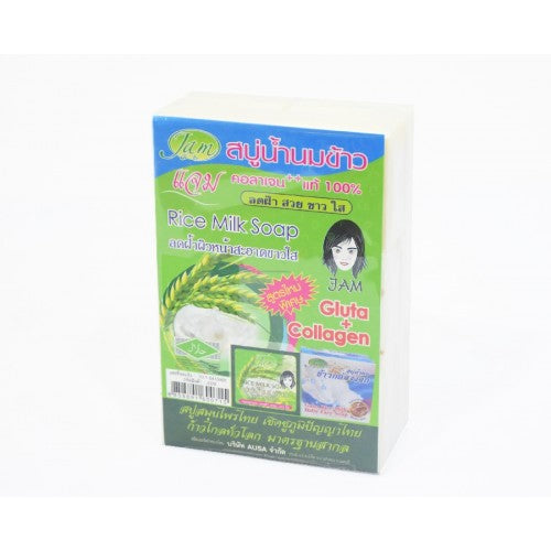 Jam Rice Milk Gluta Collagen Soap