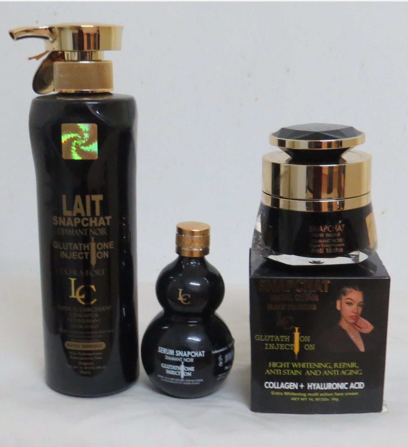Snapchat lotion set (black)