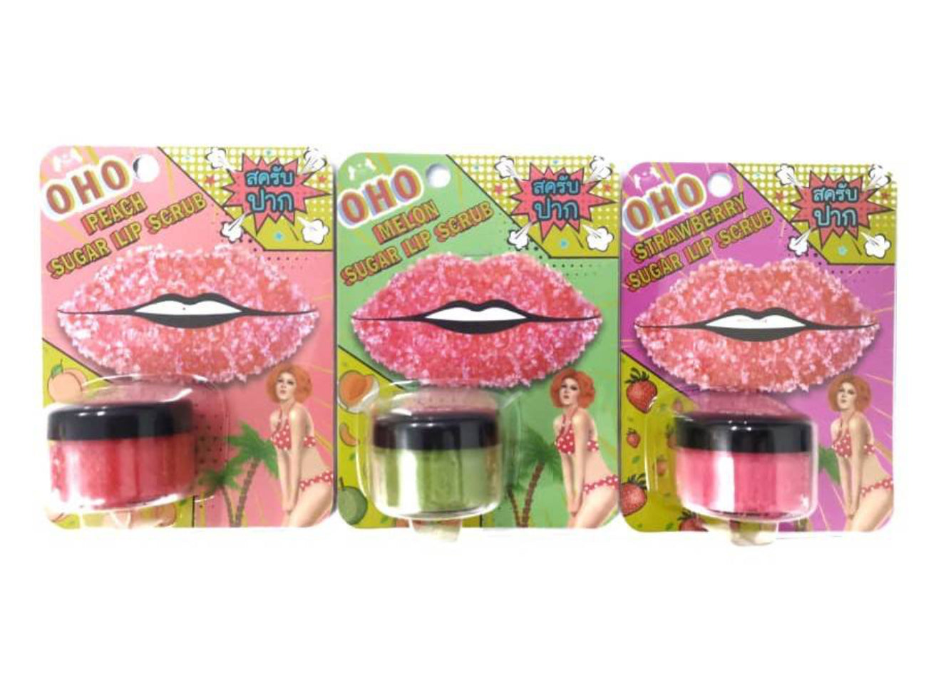 OHO LIP SCRUB -multiple flavours available-Thailand