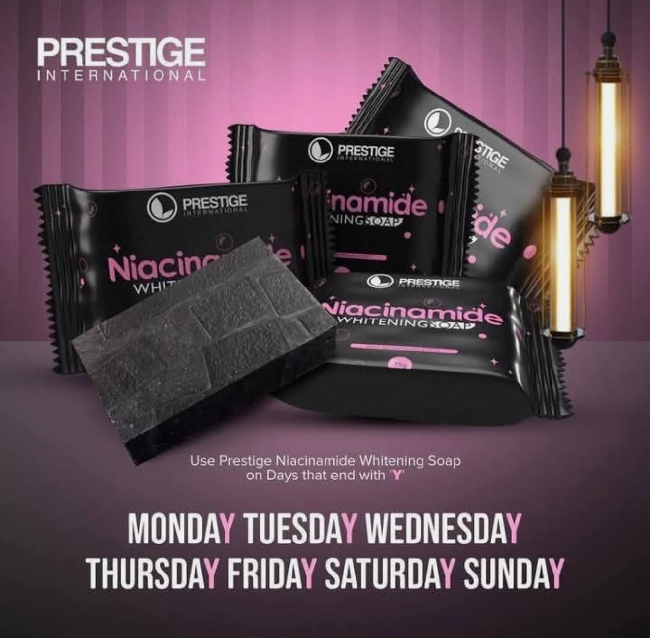 Niacinamide Whitening Soap by Prestige International 75g each