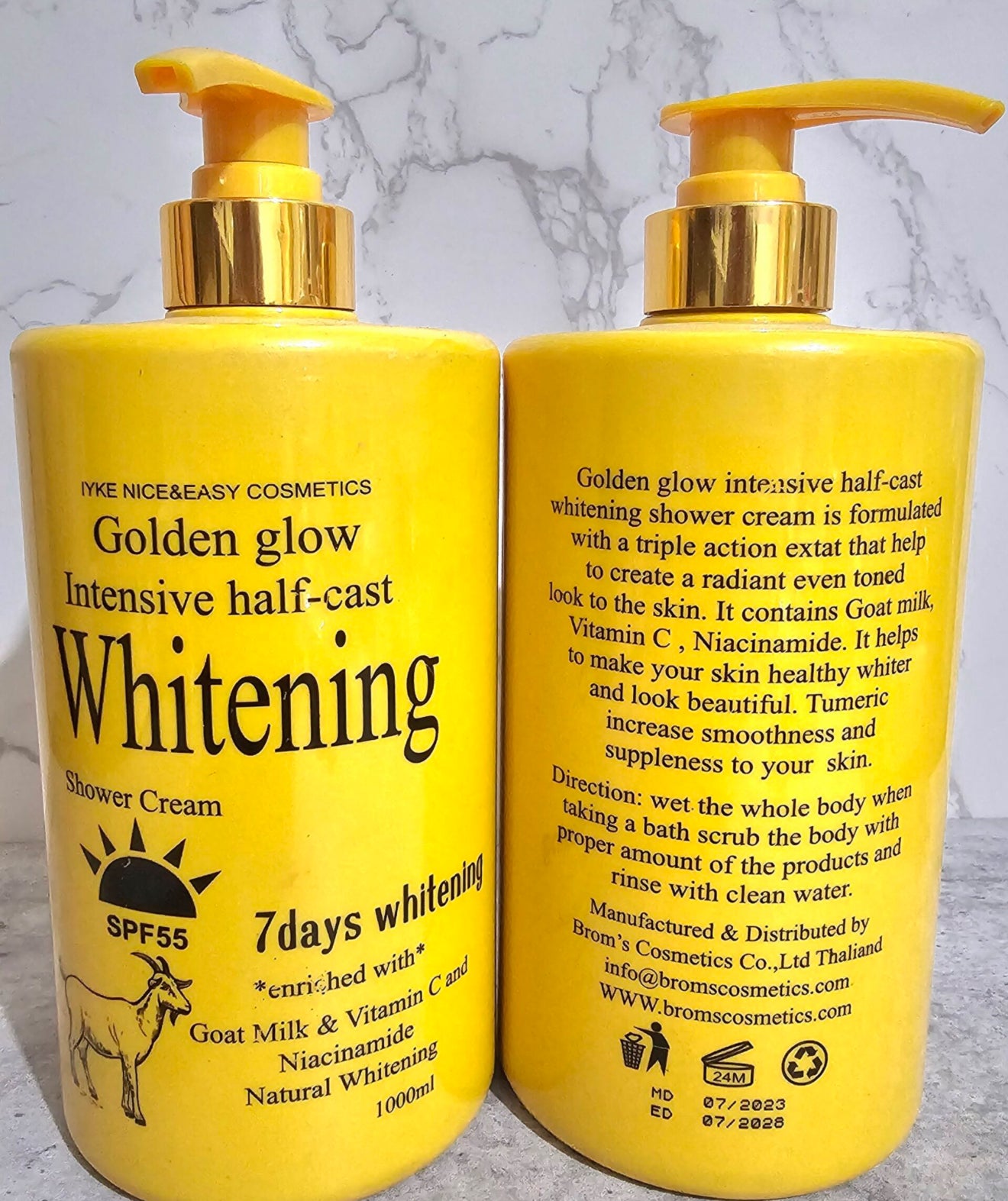 Golden glow - intensive half-cast shower cream