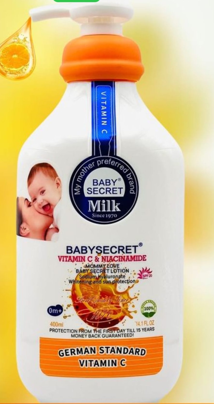 Baby Secret Milk Vitamin C and Niacinamide Body Lotion