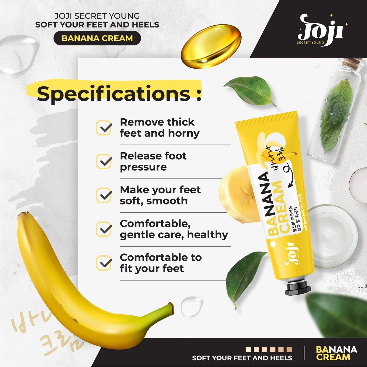 JOJI Secret Young Soft Your Feet And Heels Banana Cream